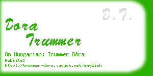 dora trummer business card